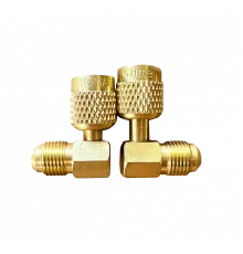 Переходник угловой 90°; 5/16"Mх1/4"F, с R410А на R22, упак. 2 шт. LT-AD78