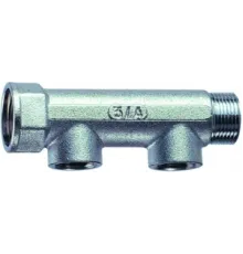 Коллектор 1 1/4", ВР-НР, 2 отвода 1/2", ВР, межосевое 50 мм FAR