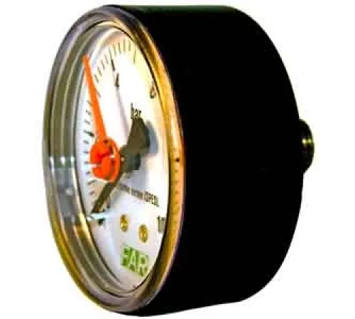 Манометр 1/4", торцевое соединение, 0-6 бар, -20...80°С, ф63 мм FAR