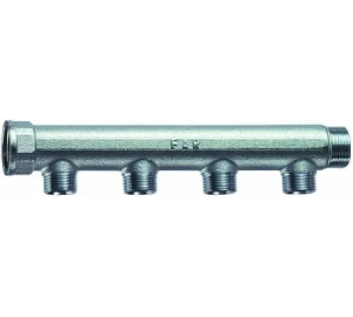 Коллектор 1 1/4", ВР-НР, 4 отвода 3/4", НР, межосевое 50 мм FAR