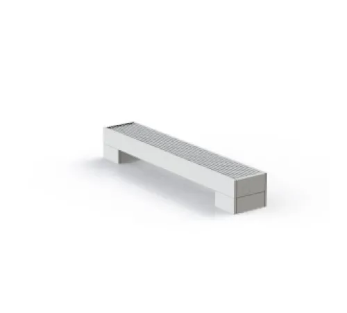 Конвектор напольный Gekon Level H08 L040 W18, цвет RAL9016