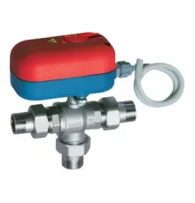 Кран шаровой 3-х ход., 1' НР с сервоприводом код 3010 (220В,180 сек.)