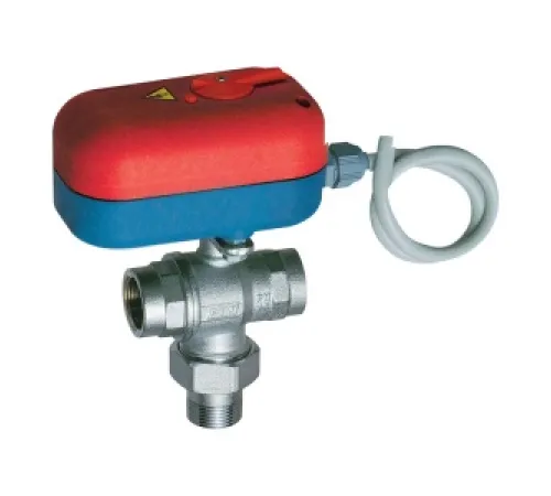 Кран шаровой 3-х ход., 1' ВР-ВР с сервоприводом код 3010 (220В,180 сек.)
