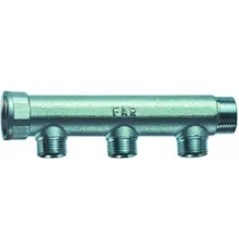 Коллектор 1 1/4", ВР-НР, 3 отвода 3/4", НР, межосевое 50 мм FAR