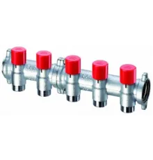Коллектор балансировочный 1 1/4", 4 отвода 3/4"EU FAR