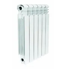 Радиатор биметалл Germanium Bm F 500 1 секция, подкл боковое, RAL 9016 глянцевый
