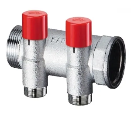 Коллектор балансировочный 1 1/4", 2 отвода 3/4"EU FAR