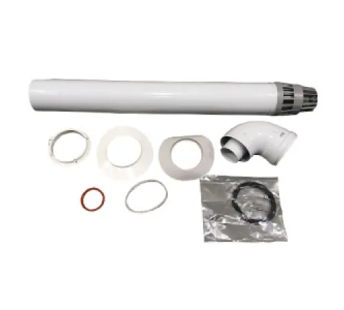 Компл. коакс. дымохода O60/100, 90° с наконечником (L=1 м) (Арт.:08522910)