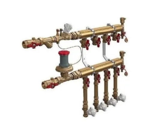 Узел коллекторный этажный с общей балансировкой тип В-3, 1" x 1/2" / 3