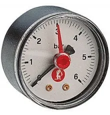 Манометр, 0-10 бар (зад.), 1/4"