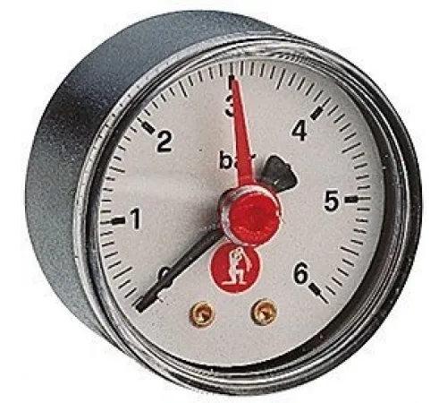 Манометр, 0-10 бар (зад.), 1/4"