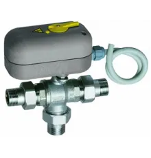Кран шаровой 3-х ход., 1", НР-НР, зонный, 220 В, 8 сек, с ручной деблокировкой FAR